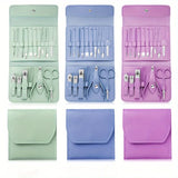 Professional 16-Piece Manicure & Pedicure Set with Travel Case - Nail Clippers & Cuticle Tools