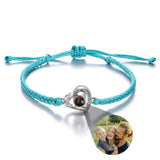 Custom Projection Photo Bracelet – Personalized Stainless Steel Gift for Men & Women