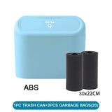 3Pcs Car Trash Can with Lid + 60 (300) Garbage Bags – Leakproof & Compact