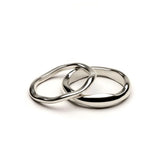Minimalist Stackable Gold & Silver Ripple Rings – Stainless Steel Jewelry for Women & Men