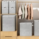 Large Capacity Storage Bags – Zippered Non-Woven Organizers for Clothes & Toys