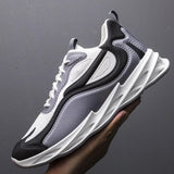 Men’s Breathable Mesh Casual Sneakers – Lightweight, Anti-Odor Lace-Up Walking Shoes