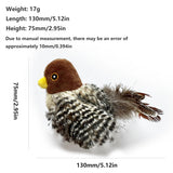 Sparrow Sound Cat Toy – Interactive Flannel Bird Toy for Indoor Cats
