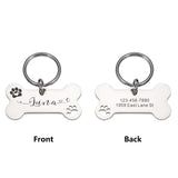 Custom Engraved Stainless Steel Pet ID Tag – Personalized Dog & Cat Nameplate