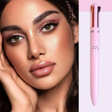 4-in-1 Waterproof Eyebrow Pencil - Long Lasting Eyebrow & Eyeliner Makeup Pen