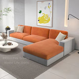 Plush Velvet Sofa Slipcover – Stretch Anti-Slip Cover for Sectional & Loveseats