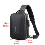 Premium Nylon Fashion Flap Shoulder Bag with Zipper and Customizable Password Lock
