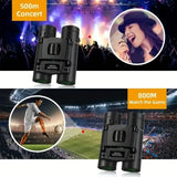100x22 HD Binoculars - 30000m Long Range Folding Optics with BAK4 Prisms