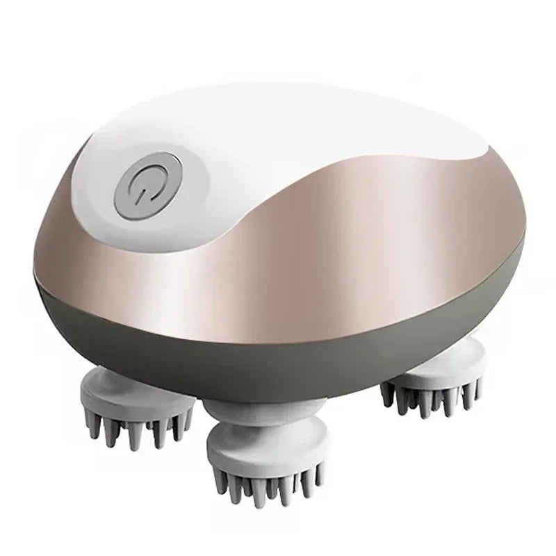Waterproof Electric Scalp Massager for Hair Growth & Full Body Relaxation