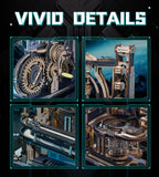 3D Wooden Marble Run Spaceport - Electric & Manual Mode Puzzle Kit