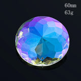 60mm Crystal Mandala Suncatcher – Faceted Glass Rainbow Prism for Home & Garden Décor