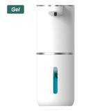 Dispensador automático de jabón en espuma, sin contacto, 360-430 ml, recargable por USB, dispensador de desinfectante de manos ajustable de 4 niveles