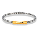 Men's Stainless Steel Wire Rope Charm Bracelet
