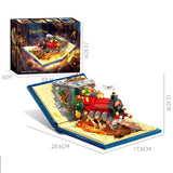 Magic Train Building Blocks Set – 889PCS Classic Movie Train Model for DIY Desktop Decoration & Kids