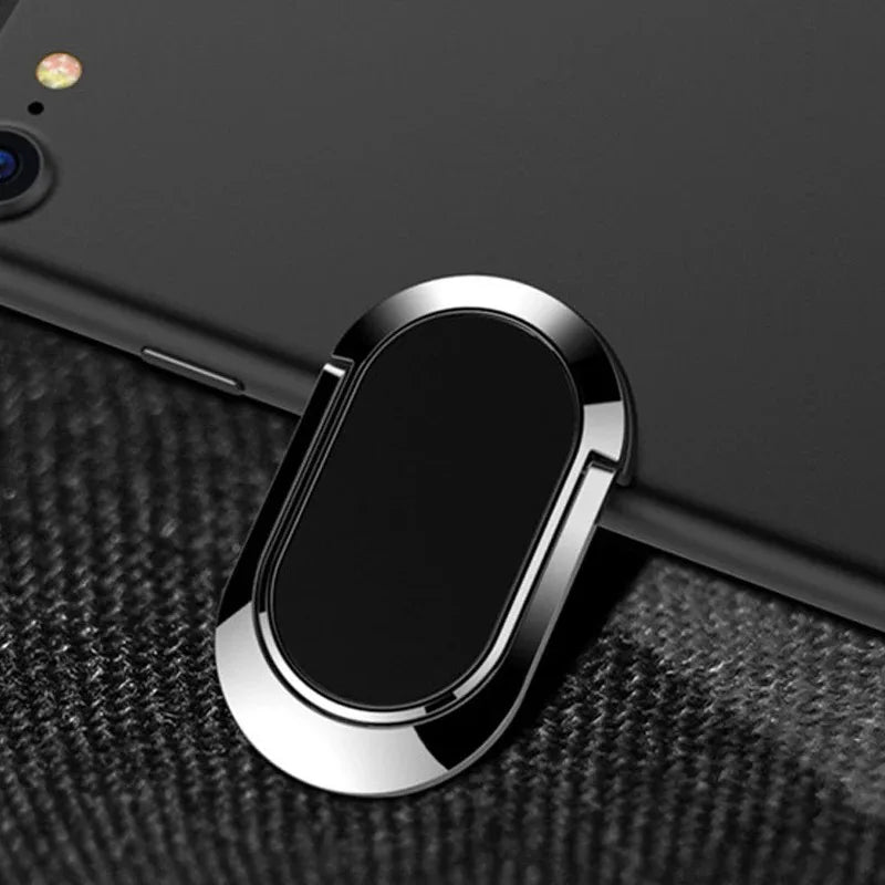 Soporte magnético universal de lujo para teléfono con anillo giratorio de 360°: agarre para los dedos y soporte para automóvil
