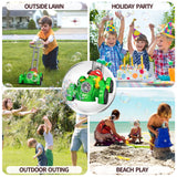 Electric Mower Trolley Bubble Machine – High-Speed Rainbow Bubble Gun for Kids