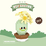 Mini Cactus Succulent Building Block Set – Educational DIY Toy