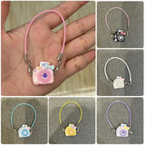 Mini colgante de cámara DIY: bonito accesorio para casa de muñecas para muñecas Labubu de 17 cm