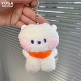 BT21 Mini Plush Keychain - Cute 8cm COOKY/RJ/TATA Character Backpack Charm