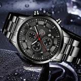 Stylish Alloy Quartz Watch for Men – Fashion & Casual Timepiece