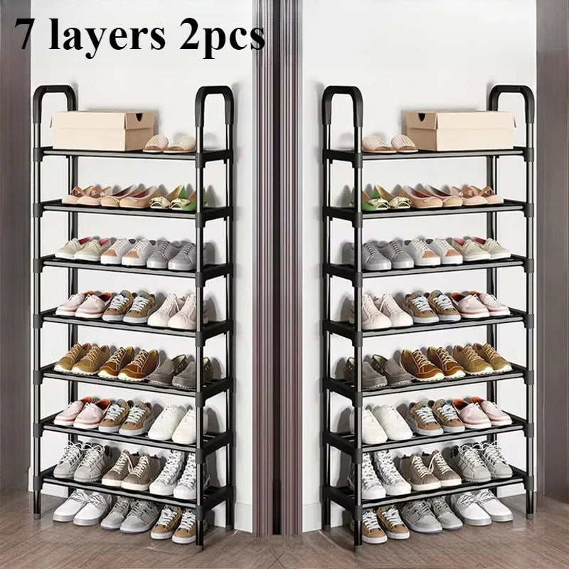 5-Tier Metal Shoe Rack Organizer – Space-Saving Shoe Storage for Closet and Entryway