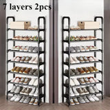 5-Tier Metal Shoe Rack Organizer – Space-Saving Shoe Storage for Closet and Entryway
