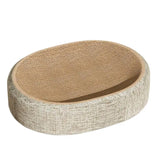Oval Sisal Cat Scratcher Bed - Multi-Functional Scratching Pad & Lounge Mat