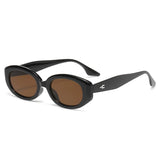 Nuevas gafas de sol ovaladas: moda retro informal para mujeres y hombres