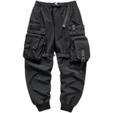 Men’s Loose Fit Safari Cargo Overalls – Multi-Pocket Streetwear Pants for All Seasons