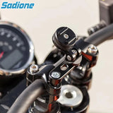 Universal Motorcycle Phone Holder – Adjustable Mount for Handlebar, Stem, and Mirror with Gravity Expansion
