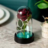 Romantic LED Rose Glass Lamp for Wedding and Home Decoration