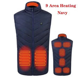 Men’s Heated Vest – USB Electric Warming Jacket with Turtleneck for Winter Outdoors