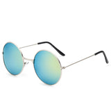 FOENIXSONG Fashion Pilot Round Gradient Mirror Sunglasses for Men & Women