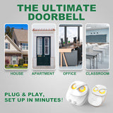 HTZSAFE Long-Range Wireless Doorbell – Waterproof Outdoor Chime with 35 Melodies & Expandable System