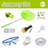 Kids Bug Catcher Kit - Outdoor Explorer Set with Magnifying Glass & Critter Case