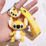 Lilo & Stitch Angel Stitch Keychain - Cute Anime Car Keyring & Gift