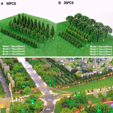 Miniature Green Model Trees – Realistic Landscape Decor for Model Building & Dioramas