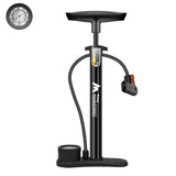 Heavy-Duty Manual Air Pump with Pressure Gauge and Multi-Valve Nozzle