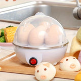 Cocedor de huevos con apagado automático para el hogar, 7 huevos, multifunción, para cocinar al vapor, natillas, huevos duros, artefacto para el desayuno