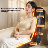Full Body Massage Seat Cushion with Heat Vibration Warmer Back Massager for Chair Pad Kneading Christmas Gifts for Women Men Hom