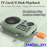 Mini Bluetooth FM Radio Speaker with HIFI Sound, Recording & USB/TF Playback