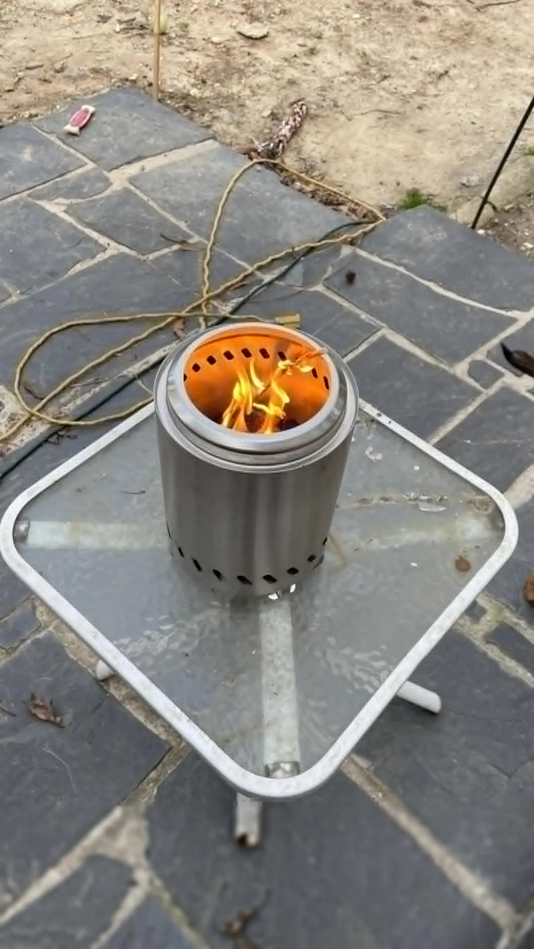 Portable Smokeless Tabletop Fire Pit – Stainless Steel Mini Stove for Indoor & Outdoor Use
