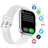 2.01” Bluetooth Smartwatch with Fitness Tracker, Heart Rate Monitor & HD Call for Android & iOS