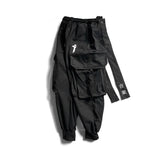 Men's Mid-Waist Safari Cargo Pants – Casual Cotton Polyester Trousers with Pockets