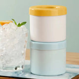 Silicone Ice Cube Mold – Compact Round Ice Bucket for Fast-Freezing Mini Cubes