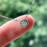Moissanite Pendant Necklace for Women – 0.3ct D Color Round Cut in 925 Sterling Silver with 18K Gold Plating