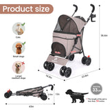 Lightweight Folding Pet Stroller – Travel in Comfort & Style