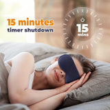 3D Heated Eye Mask with Vibration Massage – Smart Timing, Hot Compress, & Relaxing Eye Relief