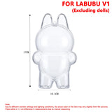 Protective Transparent Storage Case for Labubu Dolls