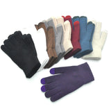 New Winter Thicken Warm Gloves For Men Women Students Knitted Three Finger Touch Screen Mittens Outdoor Cycling Skiing Gloves